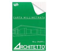 BLOCCO CARTA MILLIMETRATA 21x29.7 ARCHITETTO