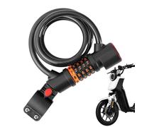 Blocco cavi da ciclismo, serrature combinate per bicicletta - High Security a 5 cifre Ressetter Cable Lock - Corda ricaricabile per scooter