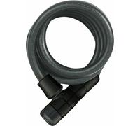 Blocco Cavo Coiled ABUS Booster 6512 Con Chiave 180Cm X 12Mm Montaggio Nero