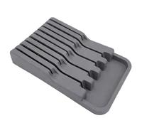 Blocco Coltelli In Plastica Di Alta Qualità - 5.3cm Organizzatore Con Slot Multipli | ABS Inserto Portacoltelli Da Cassetto | Porta Posate Cucina | Compatto Sicuro Per Coltelli Vari