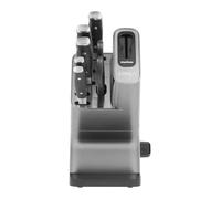 Blocco coltelli Ninja Foodi StaySharp in acciaio inox nero e argento - Nouvo