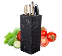 Blocco Coltelli: Supporto Universale per Coltelli, Flessibile Senza Coltelli, per Tavolo da Cucina (Nero, 23x10cm)