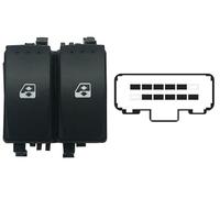 BLOCCO COMANDI ALZACRIST. ANT SX 10 2 MARRONE COMPATIBILE CON RENAULT LAGUNA 2000>2007, OEM 8200315040