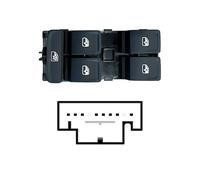 Blocco Comandi Alzacristalli Anteriore Destra Per Volkswagen T-Roc Dal 2021