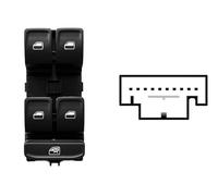 Blocco Comandi Alzacristalli Anteriore Sinistra per Skoda Octavia 2013-2017
