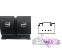 BLOCCO COMANDI ALZACRISTALLI ANTERIORI PORTA A/SX 2 INTERR.4 PIN VW GOLF V 03>08