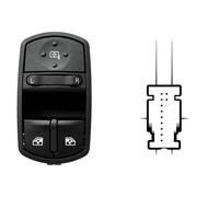 MAX! Interruttore Alzacristallo SOP102 Anteriore sinistro 2 tasti 11 pin per Corsa D (06-14)