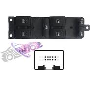 BLOCCO COMANDI ALZACRISTALLI PORTA ANTERIORE SX 4 INTERR.10 PIN VW LEON 99>05