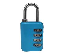 Blocco combinato a 4 cifre, 2 pc di colori vivaci pacchetto impermeabili per borse per la fotocamera del guardaroba che viaggiano (Blu)