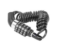 Blocco combinato in acciaio a 4 cifre per il casco motociclistico in bicicletta Anti theft Security Chain Password blocco compatibile con blocchi di bici standard(B)