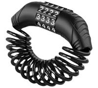 Blocco combinato in acciaio a 4 cifre per il casco motociclistico in bicicletta Anti theft Security Chain Password blocco compatibile con blocchi di bici standard(UN)