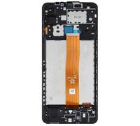 Blocco completo Galaxy A12 touchscreen + frame originale Samsung nero