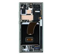 Blocco completo Galaxy S23 Ultra touchscreen con frame originale Samsung green