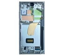 Blocco completo Galaxy S23 Ultra touchscreen + frame originale Samsung sky blue