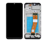 Blocco Completo Samsung A02s Schermo LCD Vetro Tattile Originali Samsung Nero