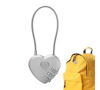 Blocco Con Codice A 3 Cifre - Blocco Con Password D'amore | Lucchetto A Combinazione Con Codice A 3 Cifre,Strumento Di Protezione Di Sicurezza Con Parametri Di Password Uniche Po