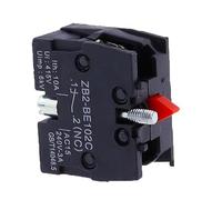 Blocco contatti interruttore a pulsante serie XB2 da 10 pezzi, 10 A 250 V CA, contatti in argento/ottone, ZB2BE102C (NC) ZB2BE101C (NO) for controllo industriale(NC 10PCS)