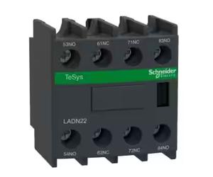 Blocco contatto ausiliario Telemecanique frontale 2N 2NC LADN22