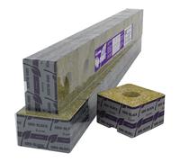 Blocco / Cubo Grodan Rockwool Delta 6.5 4"X4"X2.5" Con Foro - Striscia Di 6