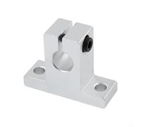 Blocco cuscinetto, SK6 ~ 50 alluminio CNC con guida albero guida staffa di supporto argento per applicazioni industriali da tavolo XYZ (SK10)