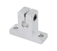 Blocco cuscinetto, SK6 ~ 50 alluminio CNC con guida albero guida staffa di supporto argento per applicazioni industriali da tavolo XYZ (SK8)