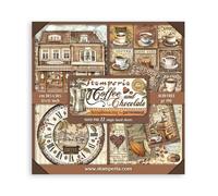 Blocco da 22 carte Scrap Coffee and Chocolate 30 x 30 Stamperia
