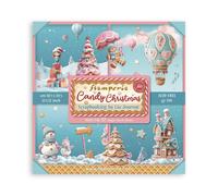 Stamperia - Scrapbook Paper Pad for Scrapbooking, Albums, Card Making, Bullet Journalling and More, Acid Free, Single Face, Perfect for Hobbies, Crafts, and Gifting (Candy Christmas) (30.5 x 30.5cm)
