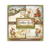 Blocco da 22 carte Scrap Single Face Hidden Grove