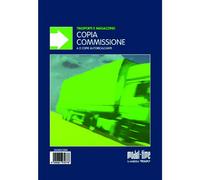 Blocco da 50 Copie Commissioni 21,5x14,8cm in Doppia Copia Autoricalcante