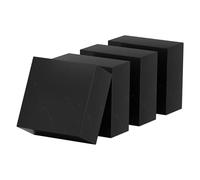 Blocco da banco in gomma piena, 4 blocchi antiurto in gomma 80×80 mm, spessore del foglio quadrato in gomma 45-80 mm for attrezzature da officina ed elettrodomestici pesanti(80x80x45mm)