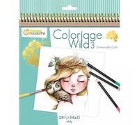 Blocco Da Colorare 28 Fogli (14 D. X 2 ) Wild 3 | Avenue Mandarine