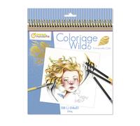 Avenue Mandarine – Quaderno a spirale Wild GY124C (Wild 6) – 28 pagine da colorare, 20x20 cm, 250 g