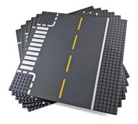 Blocco da Costruzione Classico Piastre di Base Compatibile con Tutte le Principali Marche (Pacchetto di 6 Strade)