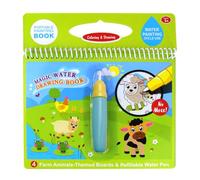 Blocco da disegno ad acqua magico con penna ricaricabile, libro da colorare riutilizzabile per bambini, per dipingere, scarabocchiare e disegnare in età prescolare