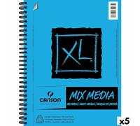 Blocco da disegno Canson XL Mix Media Bianco A4 Carta 5 Unità 30 Fogli 300 g/