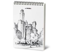 Blocco da Disegno Libro Bianco Cartuccia Carta Bozzetti Artista Dipinto 24x33cm