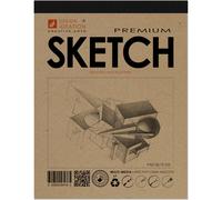 Blocco da disegno per schizzi: blocco da disegno multimediale per matite, pennarelli, carboncini e acquerelli. Ideale per l'arte, il design e la