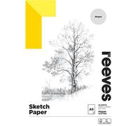 Blocco da disegno Reeves, 30 fogli da 90 g/mq, formato A5, carta multiuso di qua