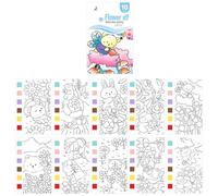 Blocco da portatile per piccoli artisti con strisce vernice e modelli design multipli Promuove l ' esplorazione artistica del libro pittura per bambini