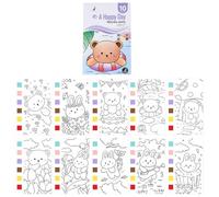 Blocco da portatile per piccoli artisti con strisce vernice e modelli design multipli Promuove l ' esplorazione artistica del libro pittura per bambini