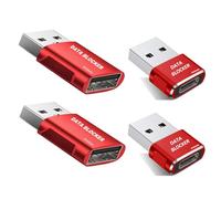 Blocco dati di quarta generazione (4 pezzi) - Blocco dati USB C e blocco dati USB, per qualsiasi ricarica USB C cellulare, protegge dal jack del succo, a prova di hacking, 100% garantito, blocco dati
