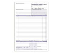 5 BLOCCHI DOCUMENTI DI TRASPORTO 3 COPIE A4 29,7X21.5 CM DATA UFFICIO DU1687CD33