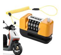 Blocco dei freni a bicicletta antifurto, blocco della ruota del motociclo,Blocco della combinazione di sicurezza con 4 cifre per biciclette elettriche - Blocco di sicurezza impermeabile per