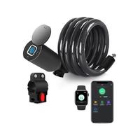 Blocco del cavo eLinkSmart serratura della bicicletta della serratura dell'armadietto, App dell'impronta digitale/telefono, 150cm impermeabile, serratura del frigorifero in acciaio senza chiave, serratura da viaggio, serratura dei mobili, serratura del congelatore, serratura dello scooter, serratura della bici