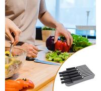 Blocco Del Coltello Cassetto - Organizzatore Del Cassetto Del Coltello | Paperino Da Cucina Con Più Scomparti | Scatola Di Stoccaggio A Portata Di Coltello Per Cassetto Della Cucina | Pruccia Di