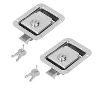 Blocco del Rimorchio Viaggio, Manico In Acciaio Inossibile Manico a Sfioramento Cassetta del Rimorchio per Camion, Rimorchio, Yacht (2 Pezzi)