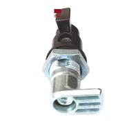 blocco della camma dell'armadio, MX18 Maniglia senza chiave Serratura a camma Perni di sicurezza Armadietto Airbox Auto Lega di zinco nera 1 pz