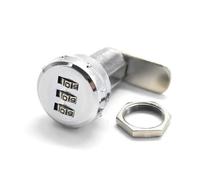 blocco della camma dell'armadio, Serratura a camma con combinazione senza chiave a 3 cifre for cassetti e ante di armadi, nera, 40 mm x 40 mm MMS255(L 24mm)
