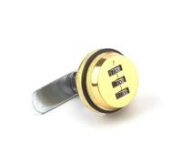 blocco della camma dell'armadio, Serratura a camma rotante a combinazione a 3 cifre da 7/8 pollici, cilindro for armadietto, cassetta postale, multicolore, 20-30 mm(Golden 30mm)