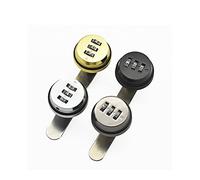 blocco della camma dell'armadio, Serratura a combinazione a 3 cifre, cilindro, cassetto, armadietto, cassetta postale, lega di zinco multicolore(Gun Black 20mm)